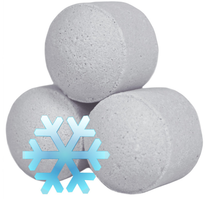Mini Boules de Bain Noël Blanc